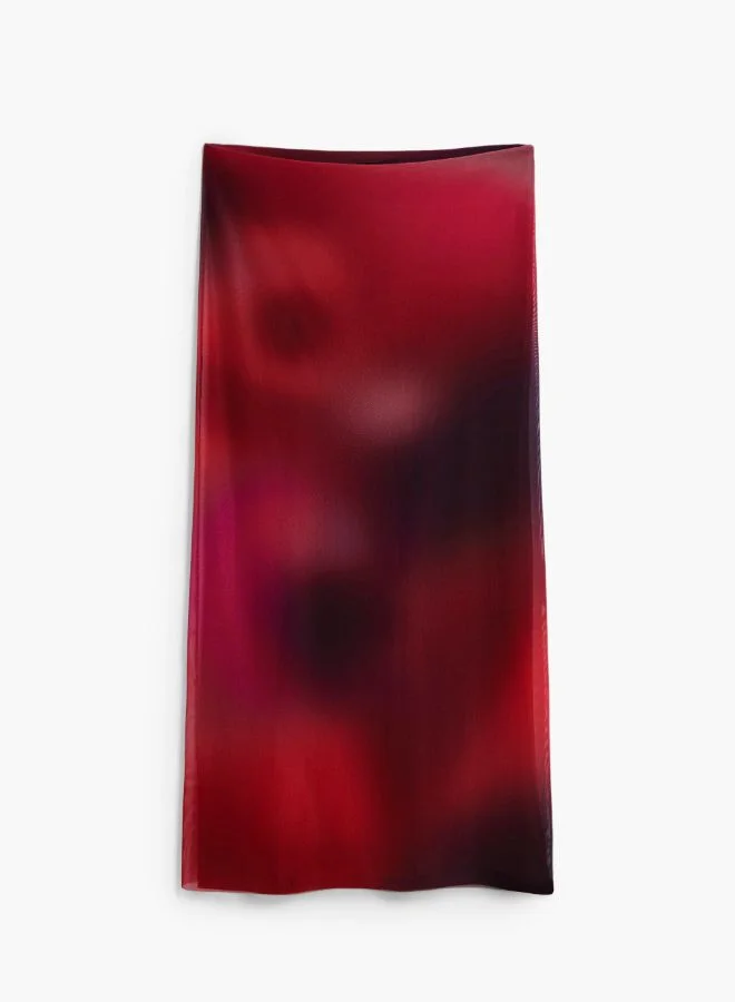 Desigual Red Midi Tulle Skirt for Women | Best Price UAE